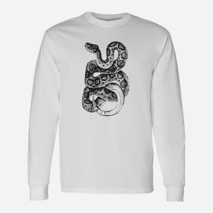 Texas Danger Noodle Vintage Rattlesnake Biology Art Snake Long Sleeve T-Shirt