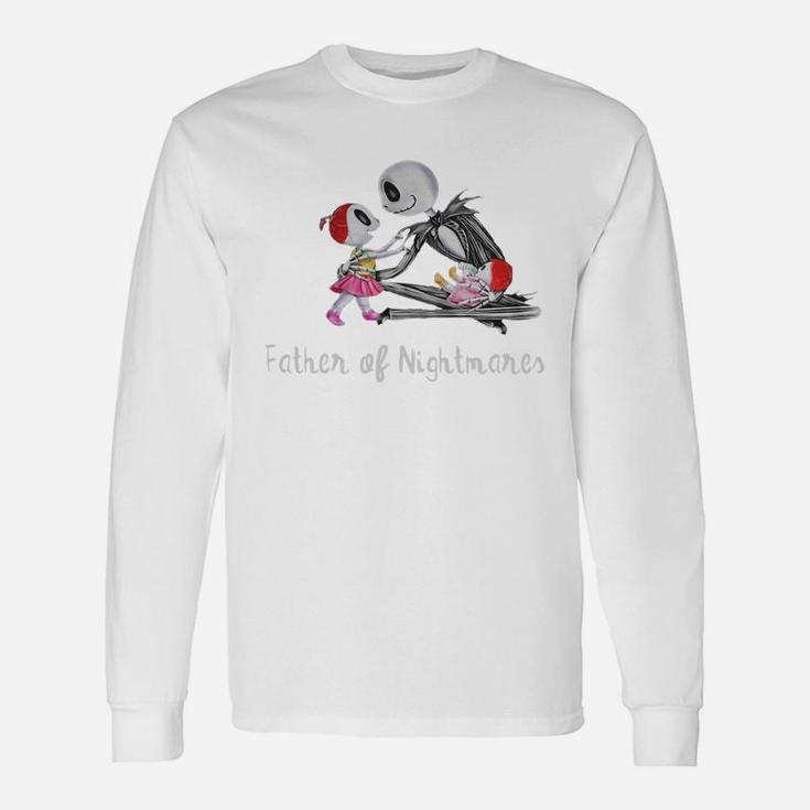 Two Girl Father Of Nightmares, best christmas gifts for dad Long Sleeve T-Shirt