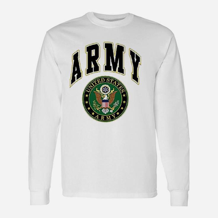 United States Army Crew Army Crest Patriotic Long Sleeve T-Shirt