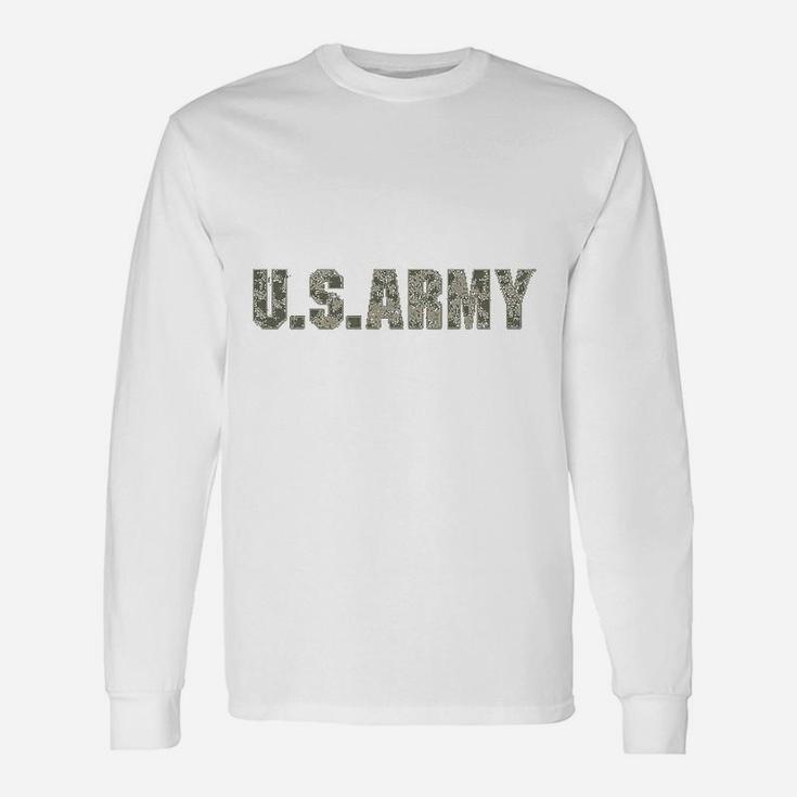 Us Army Camo Green Long Sleeve T-Shirt