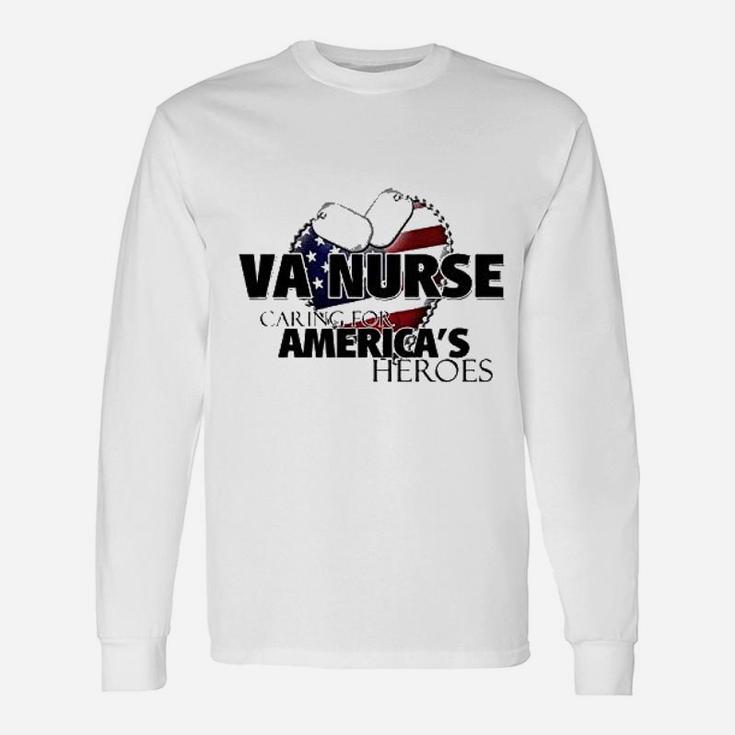 Va Nurse Caring For America Long Sleeve T-Shirt