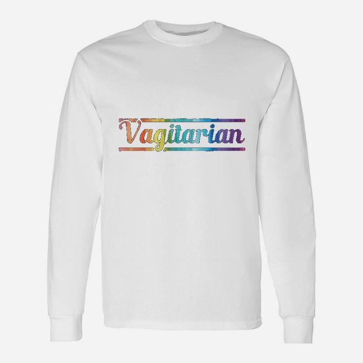 Vagitarian Lesbian Gay Couple Valentine's Day Lgbt Long Sleeve T-Shirt