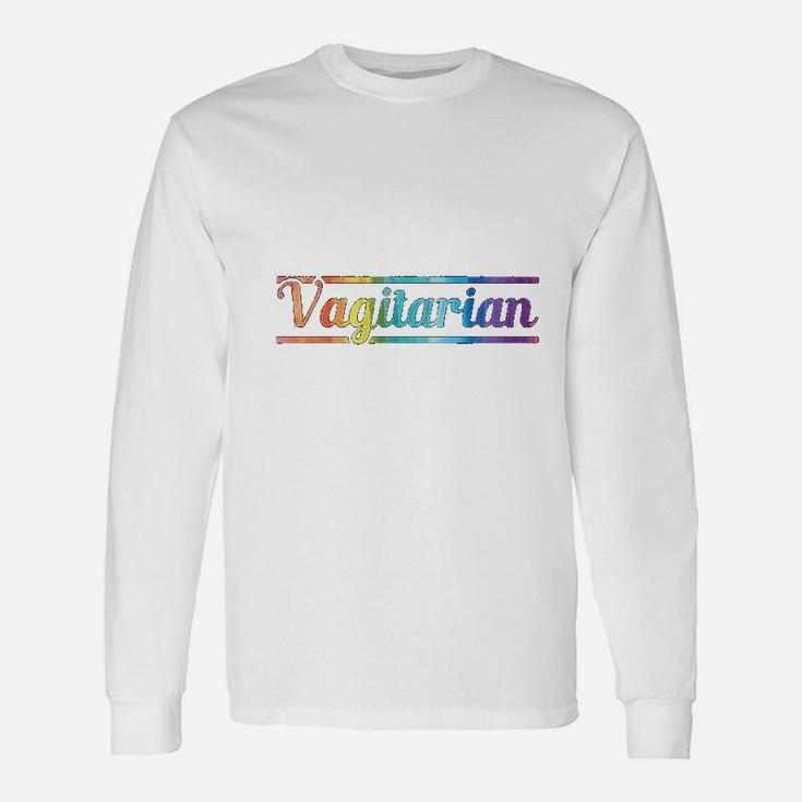 Vagitarian Lesbian Gay Couple Valentine's Day Lgbt Long Sleeve T-Shirt