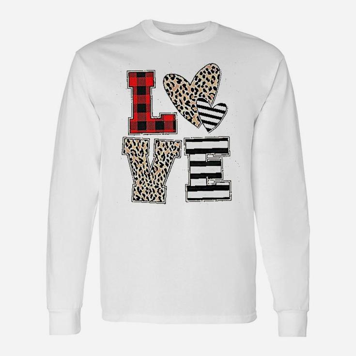 Valentines Day Love Heart Valentines Sequins Heart Love Long Sleeve T-Shirt
