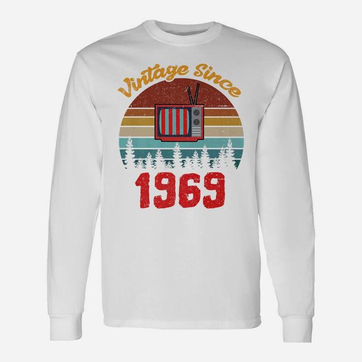 Vintage 1969 Birthday Fathers Day Long Sleeve T-Shirt