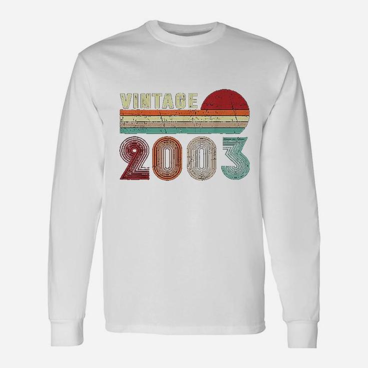 Vintage 2003 19 Years Old Boys And Girls 19th Birthday Long Sleeve T-Shirt