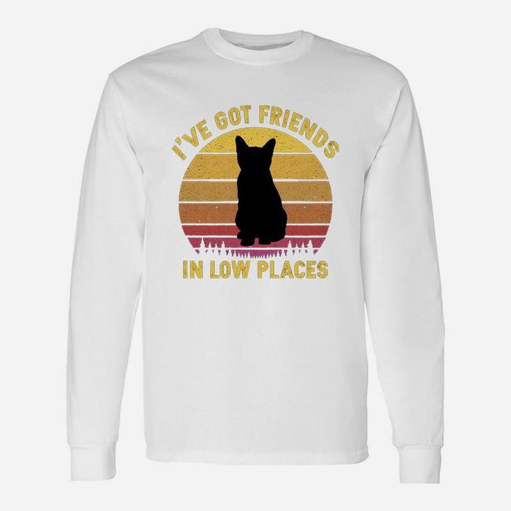 Vintage Burmilla I Have Got Friends In Low Places Cat Lovers Long Sleeve T-Shirt