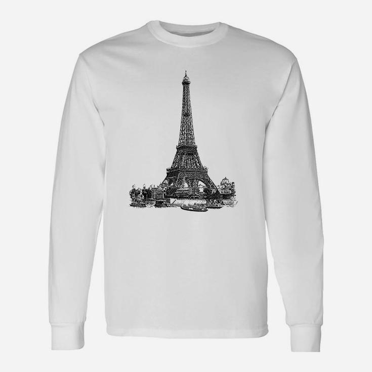Vintage Eiffel Tower Long Sleeve T-Shirt