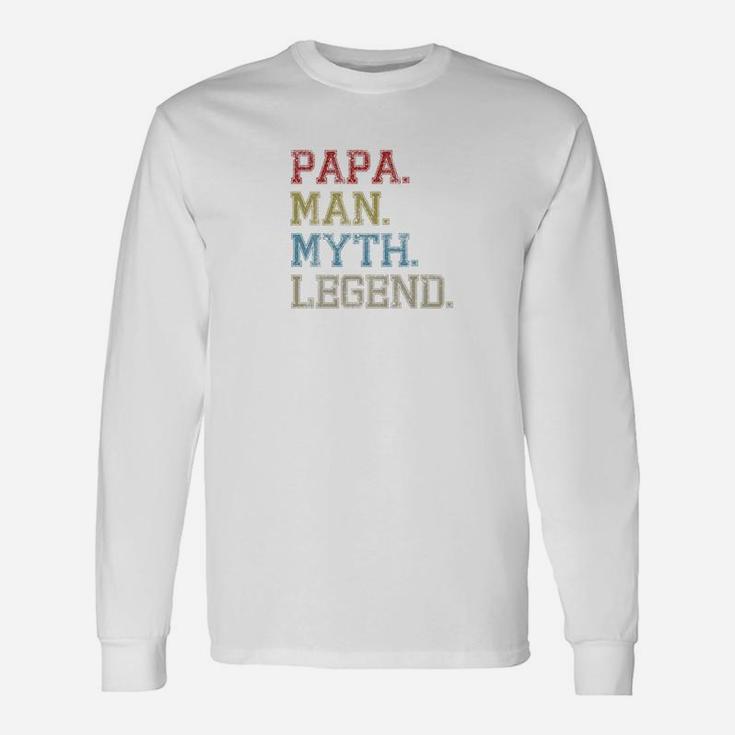 Vintage Papa Man Myth Legend For Father Dad Daddy Premium Long Sleeve T-Shirt