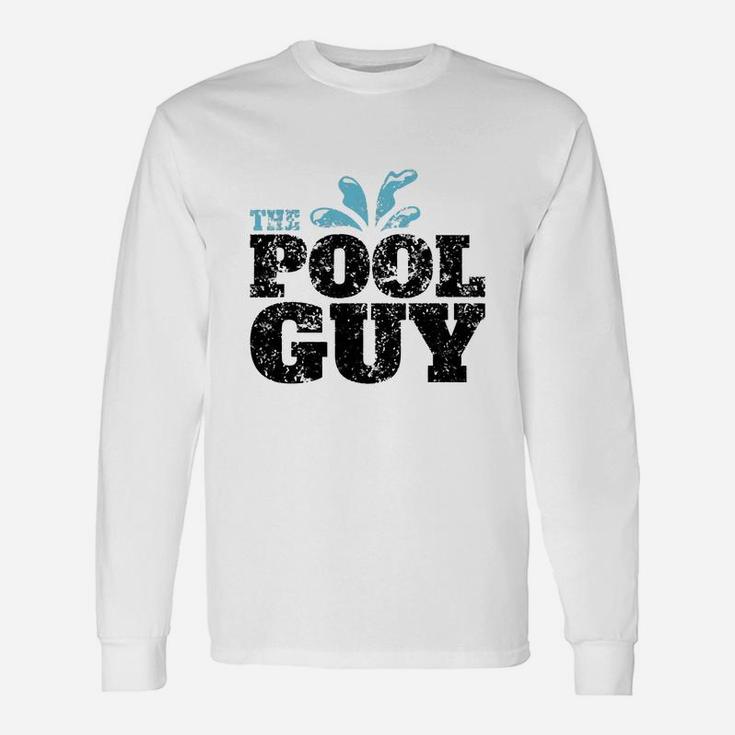 Vintage The Pool Guy Swimming Long Sleeve T-Shirt