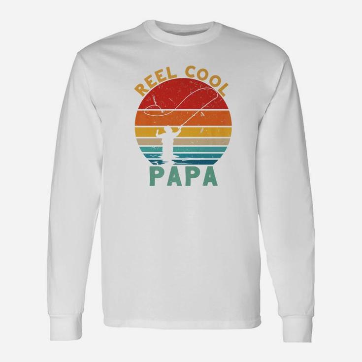 Vintage Reel Cool Papa Fishing Retirement Fathers Day Premium Long Sleeve T-Shirt
