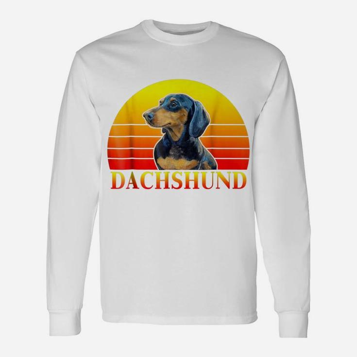 Vintage Retro Dachshund Dachshund Dog Long Sleeve T-Shirt