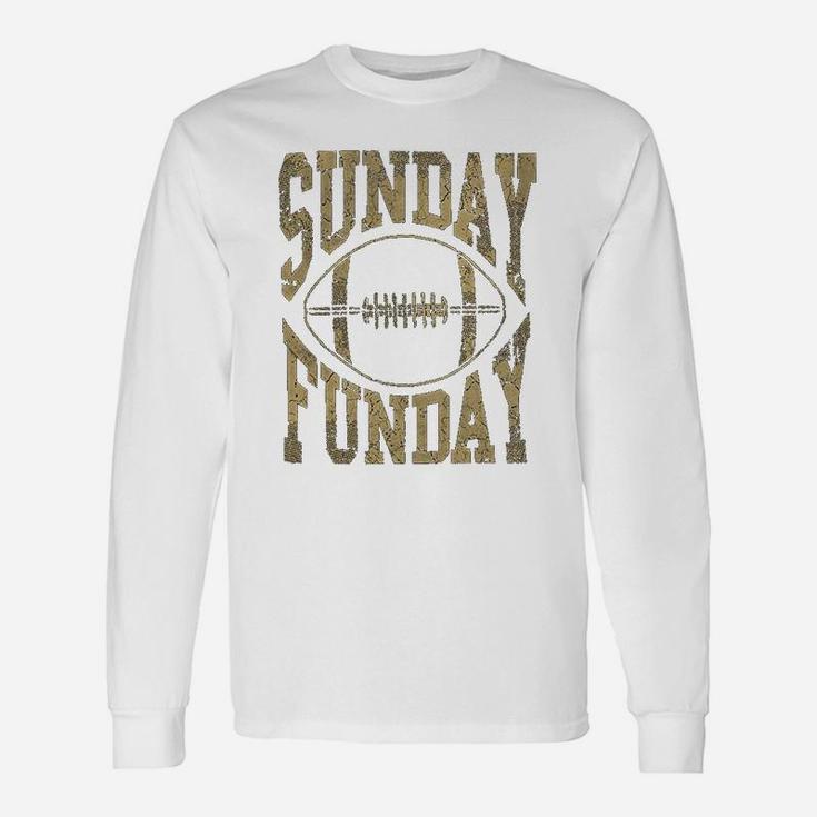 Vintage Sunday Funday Football Long Sleeve T-Shirt