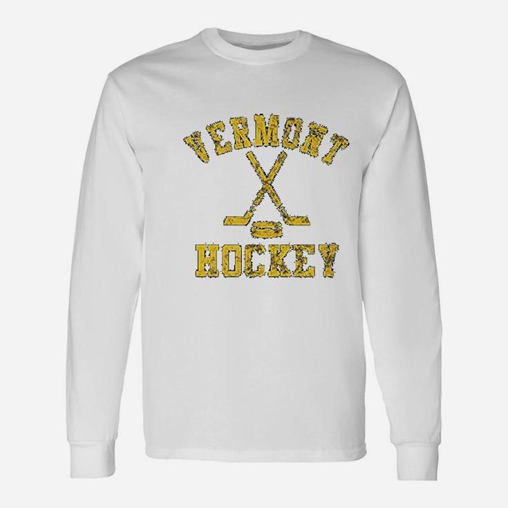 Vintage Vermont Hockey Long Sleeve T-Shirt
