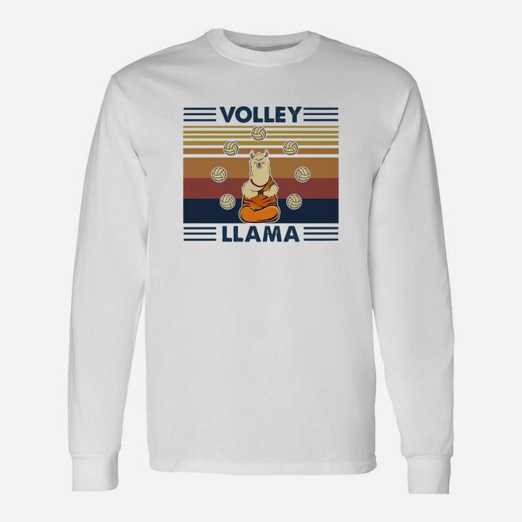 Volley Llama Vintage Long Sleeve T-Shirt