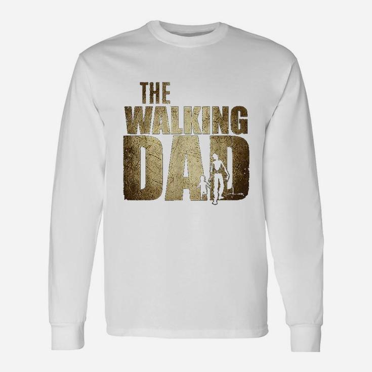Walking Dad Father Xmas Birthday Long Sleeve T-Shirt