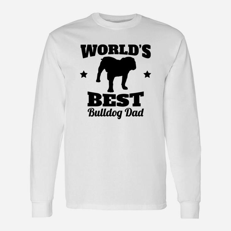 Worlds Best Bulldog Dad Contrast Coffee Mug Long Sleeve T-Shirt