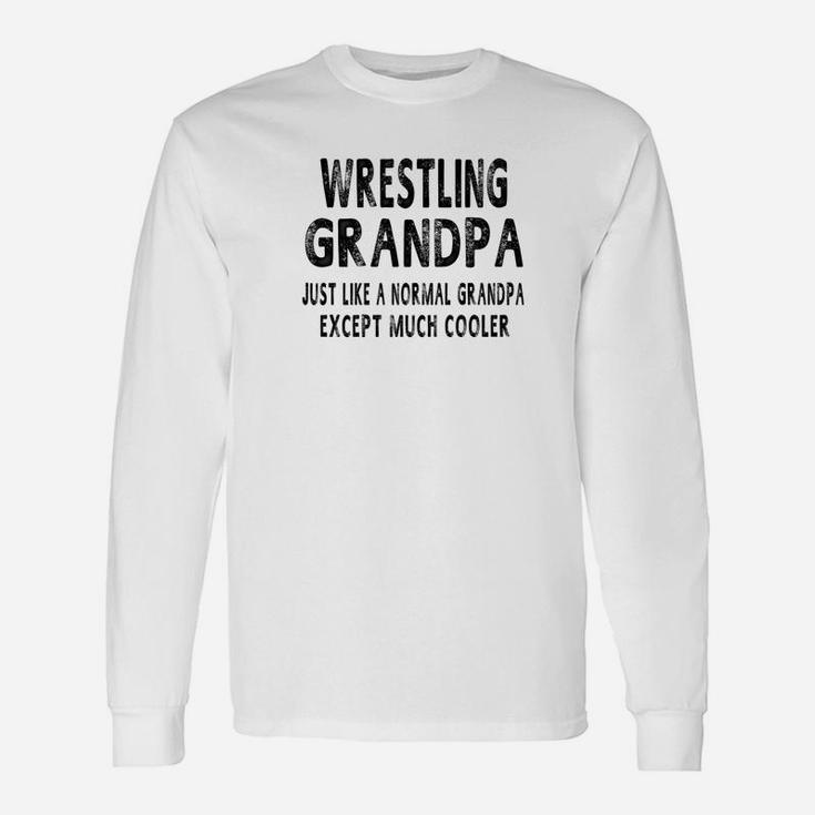 Wrestling Grandpa Fathers Day Grandpa Long Sleeve T-Shirt