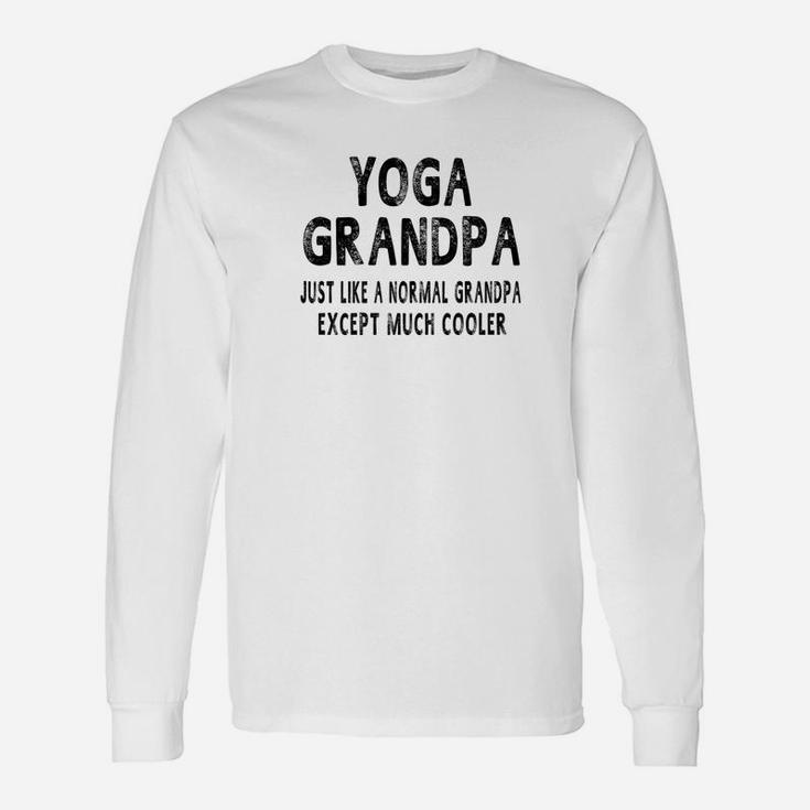 Yoga Grandpa Fathers Day Grandpa Long Sleeve T-Shirt