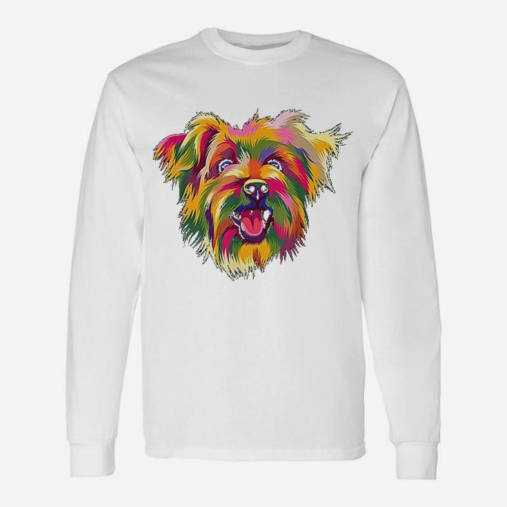 Yorkshire Terrier Cute Yorkie Pop Art Dog Long Sleeve T-Shirt