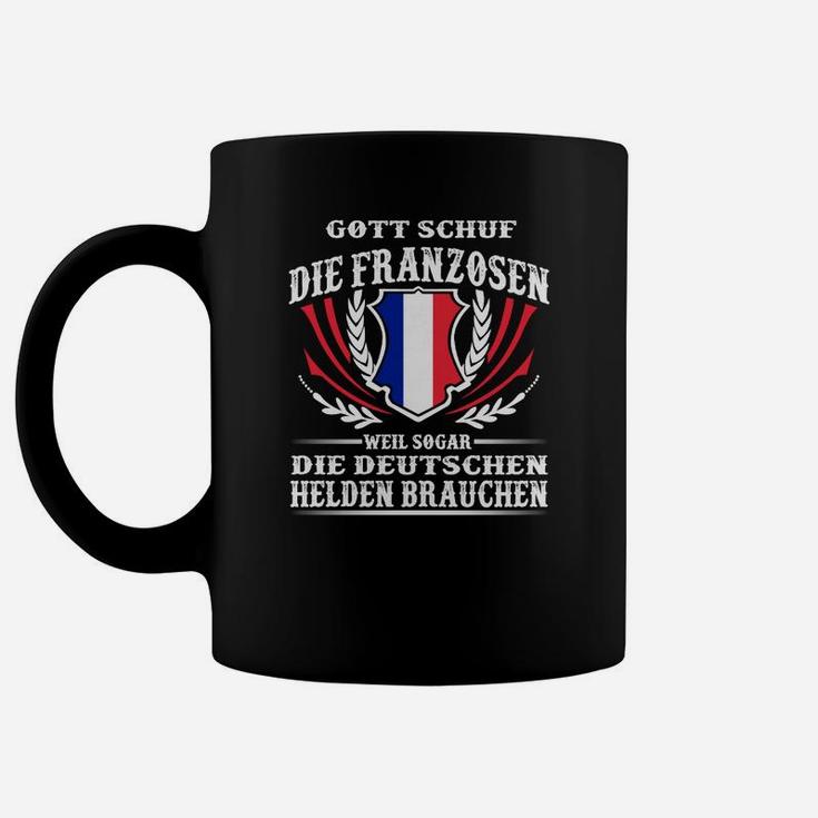 Schwarzes Tassen mit Franzosen-Deutschen Heldenspruch