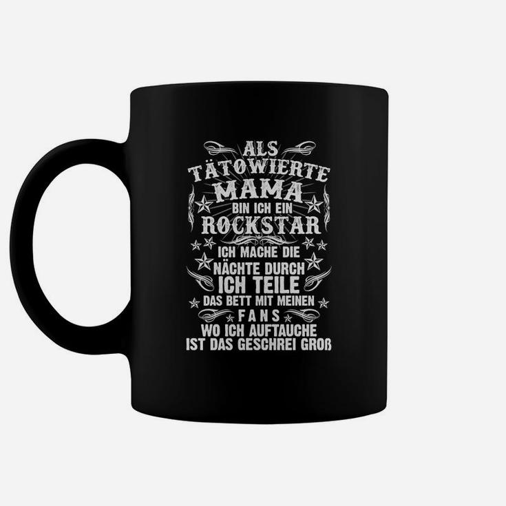 Tätowierte Mama Rockstar Tassen, Lustiges Spruch Tee