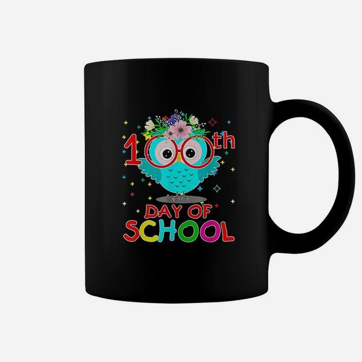 100 Days Of School Cute Owl Happy 100th Day Of School Coffee Mug