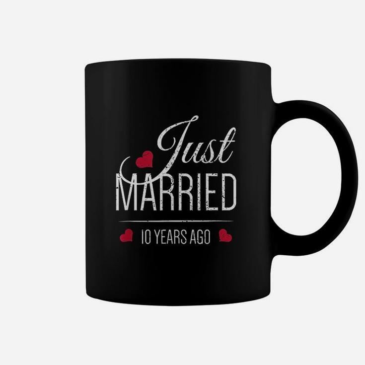 10th Wedding Anniversary Just Married 10 Years Ago Coffee Mug