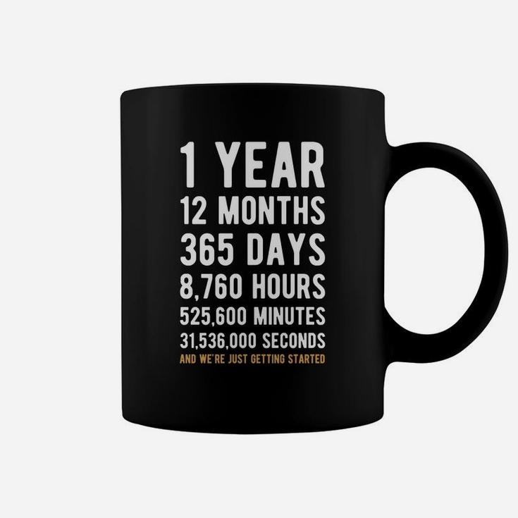 1st Anniversary GiftShirt One Year Marriage Tee Coffee Mug
