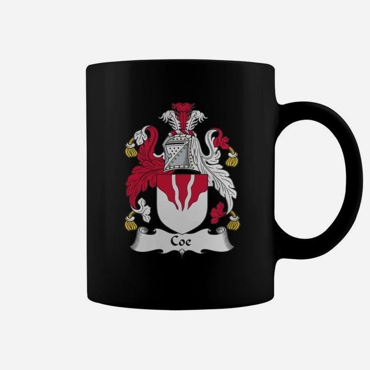 Coe Family Crest / Coat Of Arms British Family Crests Coffee Mug | Seseable