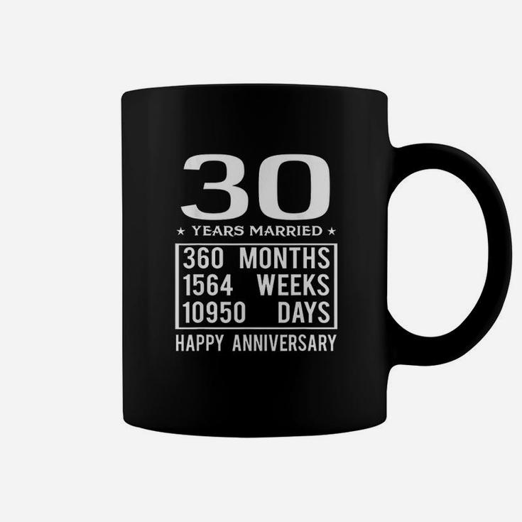 30 Years Married Happy Wedding Anniversary Coffee Mug