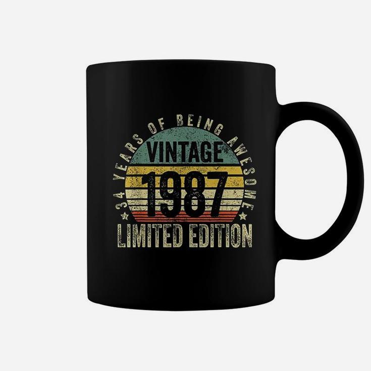 34 Year Old Gifts Vintage 1987 Coffee Mug