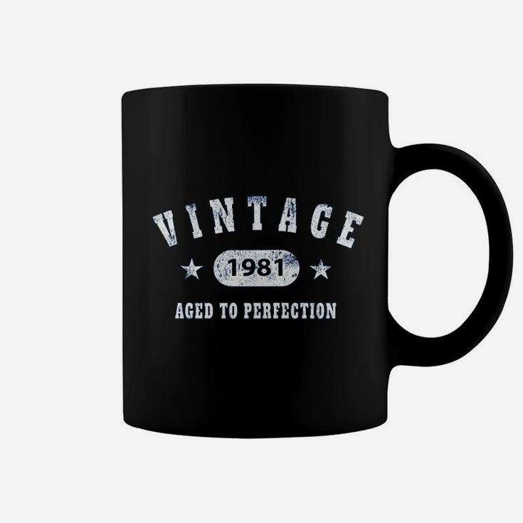 40th Birthday Vintage 1981 Aged To Perfection Coffee Mug