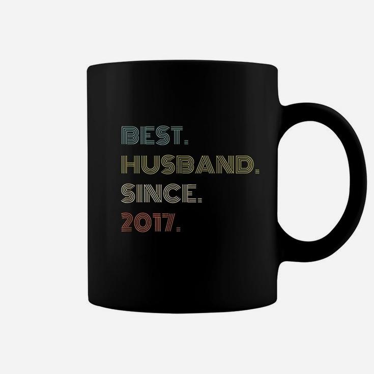 4th Wedding Anniversary Gift Best Husband Since 2017 Coffee Mug