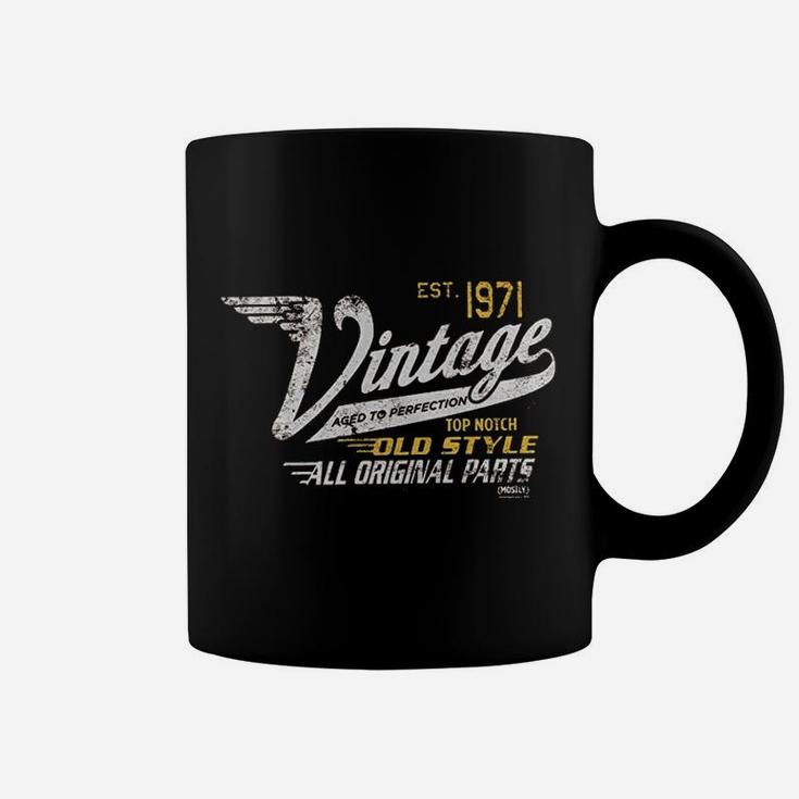 50th Birthday Gift Vintage 1971 Aged To Perfection Vintage Racing  Coffee Mug