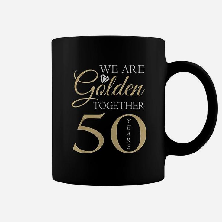 50th Wedding Anniversary We Are Golden Romantic Couples Coffee Mug