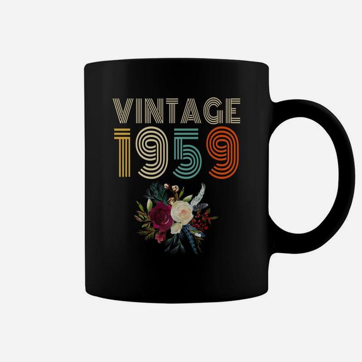 62nd Birthday Gift Vintage 1959 Men Women Grandma Grandpa  Coffee Mug