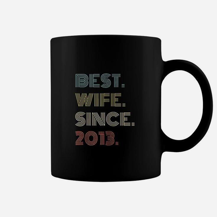 8th Wedding Anniversary Gift Best Wife Since 2013 Coffee Mug