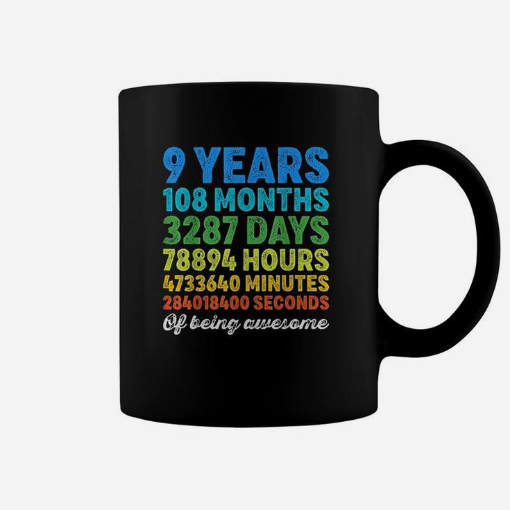 9 Years Old Gifts 9th Birthday Vintage Retro Countdown  Coffee Mug