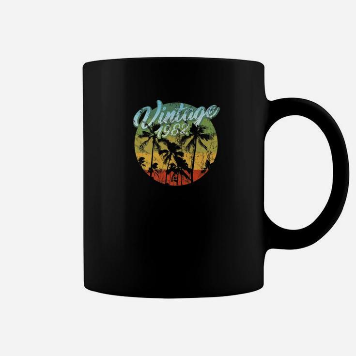 Aloha Born In 1982 Vintage Tropical Paradise Birthday Premium  Coffee Mug