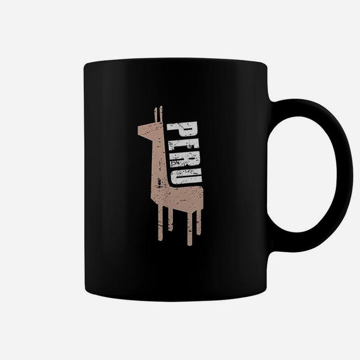 Alpaca Vintage Distressed Peru Coffee Mug