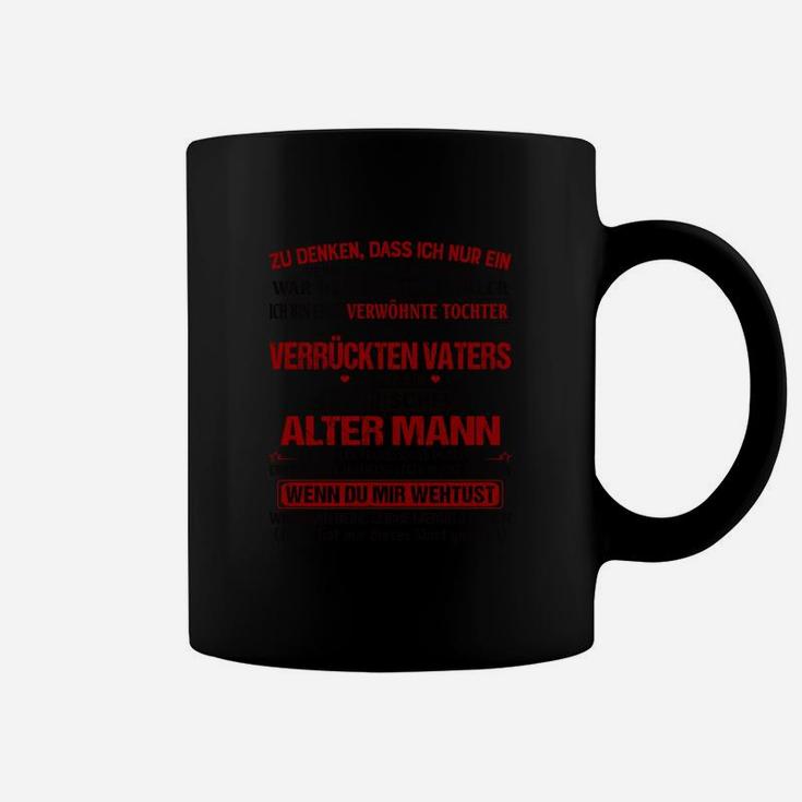 Alter Mann Verrückter Vater Herren-Tassen, Humorvolle Sprüche Tee