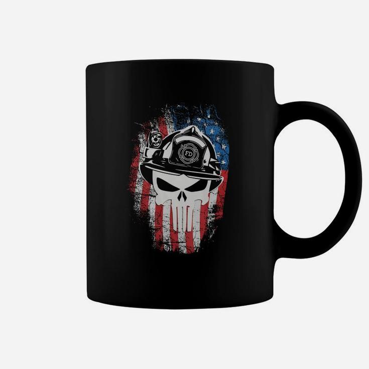 American Firefighter Punisher Coffee Mug