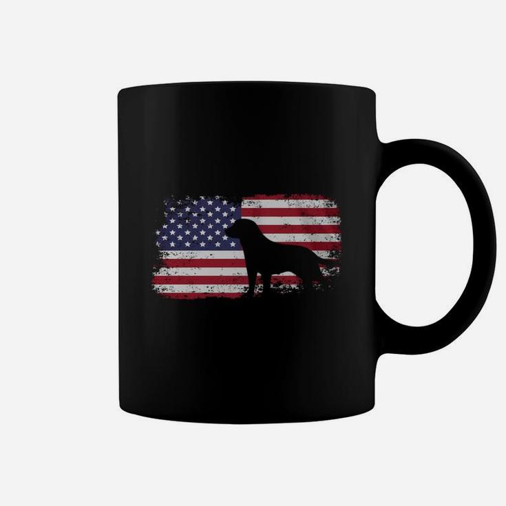 American Flag Labrador Shirt - Usa Flag Labrador Shirt Coffee Mug
