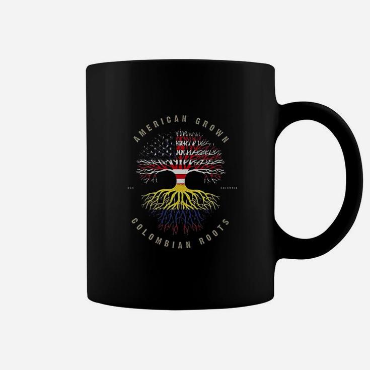 American Grown Colombian Roots Colombia Flag Coffee Mug