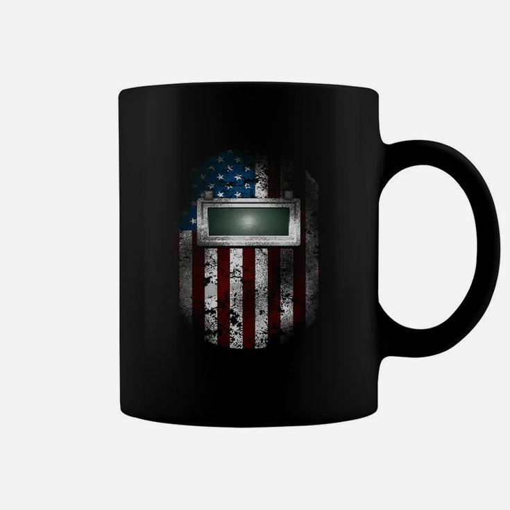 American Welding Hood Shirt Welder Dads Gifts Coffee Mug
