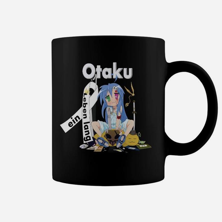 Anime-Fan Otaku Tassen, Graphic Tee in Schwarz mit Motiv