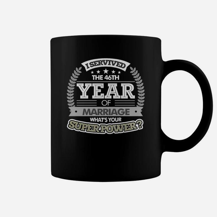 Anniversary Gift 46th - 46 Years Wedding MarriageShirt Coffee Mug