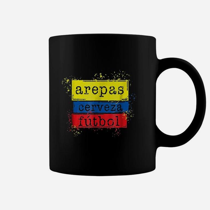 Arepas Cerveza Futbol Colombian Flag Soccer Jersey 2018 Coffee Mug