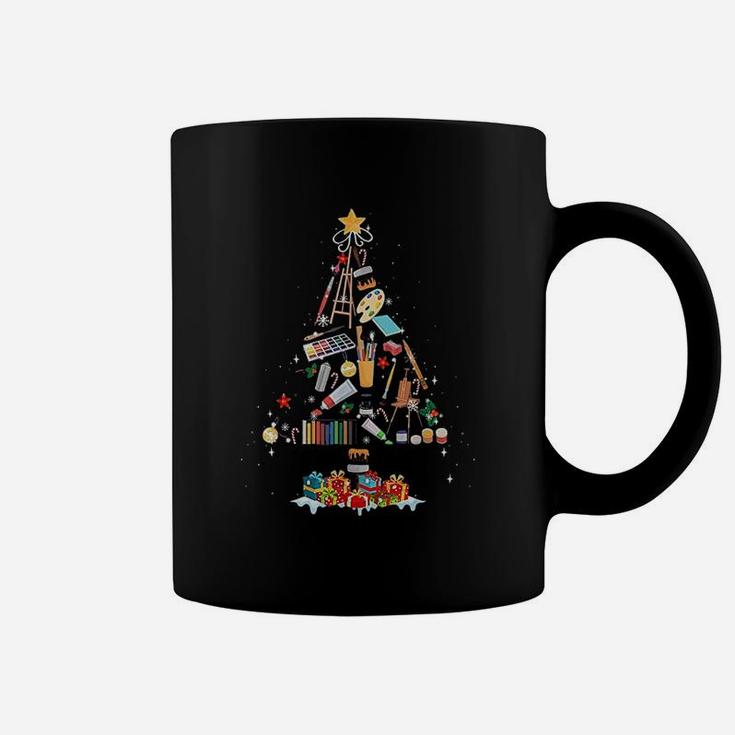 Art Xmas Tree Decor Art Teacher Ugly Artist Christmas Gift Coffee Mug